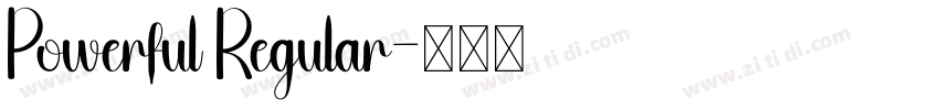 Powerful Regular字体转换